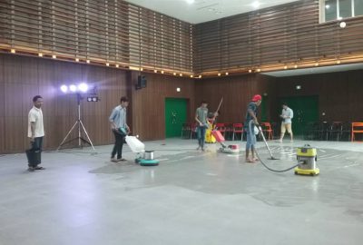 exhibition hall cleaning service